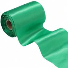 Width 4 Inch Single Face Pink Satin Ribbon Extra Wide Silk Solid Thick Large Solid Polyester Fabric Ribbons For Sewing Making Crafts Cutting Ceremony Wedding Chair Sash Supply 20m Each Roll