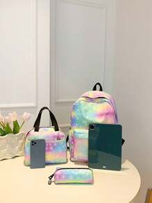 1pc New Style Combination Bag Cute Girl Niche High-Grade Nylon Backpack Messenger Bag, With Dinosaur Pattern, Multiple Patterns To Choose From, And Fashionable New Style Bag, Fresh And Simple And Dopamine Color Matching, Youthful Girl Style, Can Be Cross-Body, Shoulder Strap Is Adjustable, Casual And Fashionable, Very Suitable For Taking Out To Play, And Can Also Be Given As A Gift To Friends