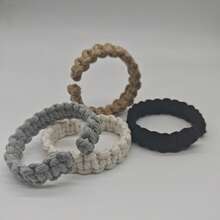 2 chiếc/4 chiếc Phong cách Bohemian, Dây buộc rèm bện, Dây buộc rèm phong cách đồng quê trang trại, Giá treo rèm, Giá treo rèm nhẹ thanh lịch bằng vải lanh thô cho trang trí nhà ngoài trời, phòng ngủ, văn phòng, trang trí ngày lễ hàng ngày - Nhiều màu - Xem 4