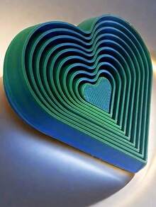 1PC 3D Printed Heart Movable Decompression Model Ornaments, Soothing Body And Mind, Relieving Fatigue, Killing Time, Stress Release Toys Christmas, Easter, Halloween, Party Gifts - Multicolor - View 6