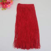 2 Yard 30CM Polyester Fringe Trim Ren Tua Rua Viền Cho Trang Phục Latin Quần Áo Sân Khấu Trang Trí Chụp Đèn DIY - Nhiều màu - Xem 15