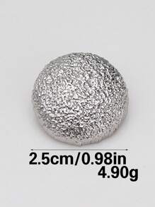 10pcs/Bag Assorted Sizes Textured Asymmetrical Round Metal Buttons For Coats, Sweaters, Jackets, Suits, Uniforms - Versatile Hand-Sewn Fashion Decorative Button Set In Golden, Silvery, Bronze