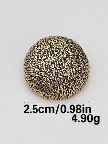 10pcs/Bag Assorted Sizes Textured Asymmetrical Round Metal Buttons For Coats, Sweaters, Jackets, Suits, Uniforms - Versatile Hand-Sewn Fashion Decorative Button Set In Golden, Silvery, Bronze