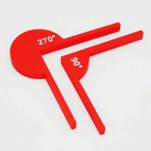1 Set Of Mathematics Learning Tools - Angle Measurement Instrument, Geometric Angle Display Tool, Plastic Material, Suitable For Children's Angle Recognition Educational Tools | Sturdy , School Supplies,Back To School
