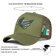 1pc Men's Eagle Embroidery Trucker Hat, Adjustable Baseball Cap, Fashion Truck Driver Hat, Sun Protection, Casual Mesh Cap Suitable For Spring, Autumn, Travel, Beach, Party - Multicolor - View 2