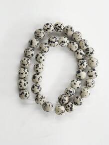 1 Strand Natural Dalmatian Jasper Round Beads Healing Energy Gemstone Loose Beads DIY Jewelry Making For Bracelet Necklace 4mm 6mm 8mm 10mm