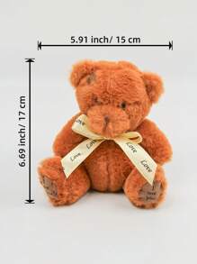 Juguete de peluche de oso de 17 CM de altura, regalo de decoración de oso de dibujos animados. Juguetes de peluche lindos, regalos para Pascua, Navidad, Día de San Valentín, Acción de Gracias, Día de la Madre, Día del Padre.