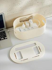 1 juego Caja de almacenamiento para router, caja deorganizador de cables de TV, caja de almacenamiento retro para regleta, cubierta protectora multiusos para enchufes para evitar que los niños la toquen