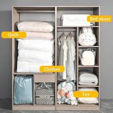 4 bolsas grandes de almacenamiento de plástico transparente a prueba de polvo de 40" x 60", bolsas gigantes a prueba de humedad para equipaje, maletas, muebles (incluyen 4 cintas) - 4 - Ver 5