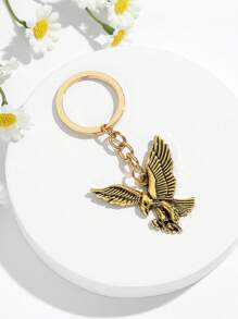 1pc Vintage Eagle Shape Keychain, Unisex Fashion Personalized Decor, Suitable For Men, Women, Couples, Cars, Bags Car Accessories Bag Charm Backpack For School