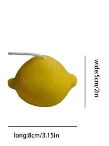 Decorative Aromatherapy Lemon Shaped Candles, Air Purifying, Decor For Kitchen, Dining Room, Living Room, Bedroom, Bathroom