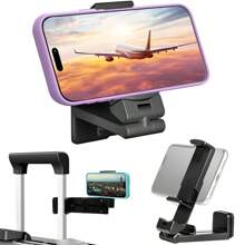 1pc Foldable & Expandable Phone Stand - Car Phone Holder - Car Accessories - 360° Rotating Multi-Use Non-Slip Mat Desk Stand, Live Streaming Travel Phone Holder, 360° Rotating Phone Stand, Selfie Tool Car Navigation Stand, Luggage Compatible Live Streaming Stand - Black/Pink/Green - Gift - Travel Essential