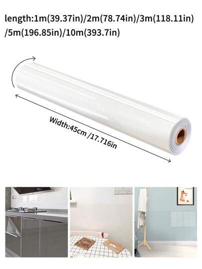 Roll Electrostatic Film, Transparent Does Not Damage The Wall, Waterproof Moisture Proof, Adsorption Wallpaper, Protection Protecting Walls, Kitchen Splash Festival ation Stickers Birthday Graduation view 3