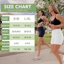 Pantalones cortos de ciclismo de cintura alta para mujer, 5 pulgadas, control de abdomen, atlético, correr, gimnasio, yoga, elastano - 01-Negro - Ver 6