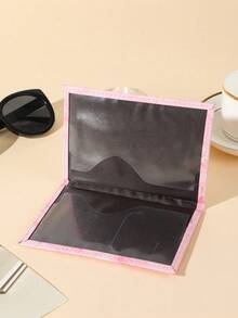 1 chiếc Vỏ hộ chiếu du lịch chữ A-Z, Vỏ hộ chiếu họa tiết PU có thiết kế bản đồ, Vỏ hộ chiếu màu hồng, Vỏ hộ chiếu cho chuyến công tác - Hồng - Xem 8