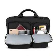 1PC 15.6 Inch Laptop PC Waterproof Shoulder Bag Carrying Soft Notebook Case Cover - Black - View 6