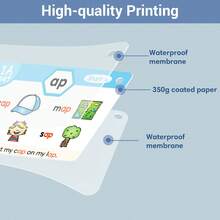 Lachilly 65张英语拼读闪卡（118组） - 儿童拼读和词汇学习卡，学前阅读和拼写教育工具 - 彩色 - 查看 13