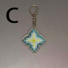 1个游戏主题钥匙扣，派对礼品，节日小礼物（颜色可能因地区而异） - 彩色 - 查看 4