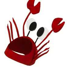 1 pièce Chapeau de chiot hawaïen, chapeau de homard de fête d'été de fruits de mer, coiffe amusante pour les fêtes, accessoire pour photobooth