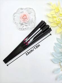 Ombre "DADDY" Folding Fan, Creative And Fashionable Decorative Fan With Letter Design For Father's Day; "SLAY" Folding Fan With Cool Black Background, Fashionable And Personalized Choice
