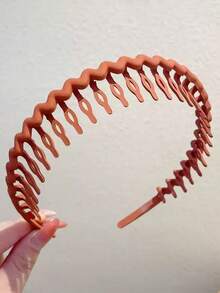 女士简约化妆头带，糖果色纯色防滑刘海和飘逸发箍，女士发带头带，发饰， - 彩色 - 查看 6