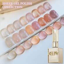 XEIJAYI 1pc 15ML Ice Pink Gel Nail Polish UV LED Immersion Nail Polish,Holiday DIY Nail Polish Design For Spring And Summer Nails - Pink - View 9