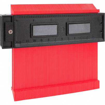 Basics Juego de medidores de contorno de 12.y 25.4, dimensiones de la versión de 25.4: 26 x 13 x 2; Dimensiones de la versión de 12.: 12.x 13 x 2 (largo x ancho x alto)