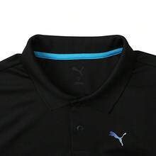 Puma 男式梭织短袖T恤，跑步系列，52870101 - 黑色 - 查看 3