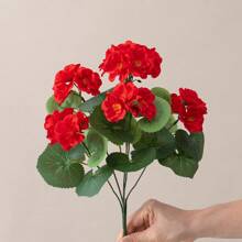1/2/4 peças grandes gerânios artificiais flores roxas de plástico falso para casa casamento cozinha jardim mesa centro de mesa decoração interna e externa plantas falsas decoração de quarto decoração de outono decoração de outono centro de mesa gerânios artificiais realistas flores para áreas externas
