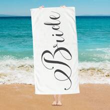 29X58in Personalized Bride Beach Towel, Summer Beach Blanket, Pool Swim Shower Bath Towel, Summer Vacation Towel, Wedding Gift Holiday Bathroom DecorTravel Essentials Travel Accessories Beach Essentials
