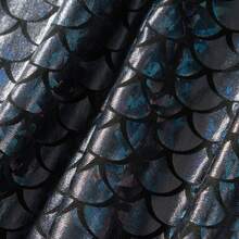 Mermaid Cosplay Fancy Dress For Women Halloween Cosplay Off Shoulder Mermaid Tail Dress Fishtail Long Skirt Performance Costumes Adult Role Play Party Costumes - Black - View 8