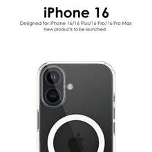 [1pc Magnetic Phone Case] Transparent Acrylic Magnetic Phone Case Suitable For Iphone 16 Promax Phone Case, Iphone 15 Plus Upgrade [Compatible With Magsafe] Shock-Absorbing Bumper - Transparent Iphone 14 - Clear - View 4