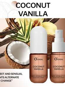 1 Bottle 50ml Coconut Vanilla/Wild Rose Body & Hair Mist, Long-Lasting Fragrance, Fresh & Sweet, Portable, Suitable For Daily Use, Can Be Sprayed On Clothes, Body And Arms - Transparent - View 14