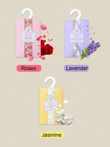 20 件悬挂式香囊，玫瑰、茉莉、薰衣草、百合等香味，适用于抽屉、壁橱、衣柜、浴室、汽车、情人节、拉玛装饰等节日