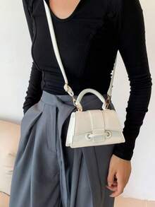 Fashionable Shoulder Bag For Women, Casual And Versatile, Suitable For Back To School And Commuting - White - View 2