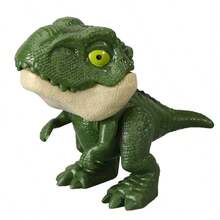 1 pièce Poupée dinosaure qui mord les doigts des enfants (avec sac OPP), modèle réaliste de Tyrannosaure Rex avec articulations multiples, poupée dinosaure qui pince les doigts, objet de collection, différents modes de jeu amusants, peut être utilisé comme décoration de bureau, cadeau durable pour l'anniversaire des enfants, Thanksgiving, Noël, Halloween