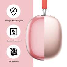 Apple 3pcs/Set Silicone Protective Case Compatible With Airpods Max, Transparent Soft Silicone Protective Shell, TPU Protective Cover, Latest Silicone Protective Case, Waterproof, Dust-Proof, Fingerprint-Proof, Scratch-Resistant, Anti-Drop, 360° Full Protective, Set Includes: Transparent Silicone Headphone Protective Shell, Silicone Headband Cover, Soft Silicone Material, More Comfortable, Easy To Clean, Multiple Color Options, Great Gift (3pcs/Set) - Multicolor - View 5