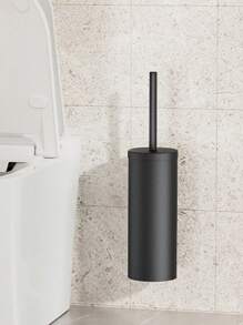1 Stück Toilettenbürstenset mit Halter, Toilettenbürste mit stabilem Standfuß und extra langem Griff, Toilettenreinigungsbürste für das Badezimmer