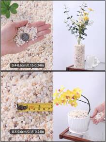 Jade Decorative Pebbles Suitable For Gardens And Homes -0.3-3 Cm, Multi-Color Stones (White, Black, Yellow, Gray, Purple, Blue, Green) Suitable For Indoor Plants, Outdoor Landscapes, And Holiday Decorations - Perfect For Terraces, Potted Plants, Bathrooms, Aquariums, And Micro Landscapes, Holiday Decorations | Natural Appearance | Beauty, Garden Decorations