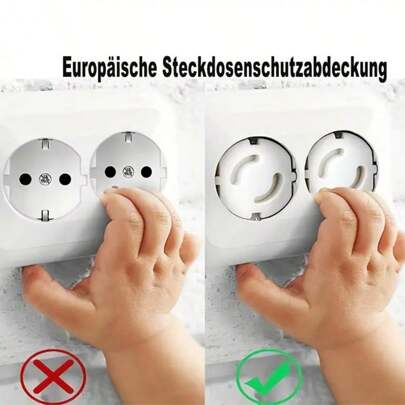 30pcs/10pcs/20pcs White Electrical Outlet Socket Covers, ABS Material
