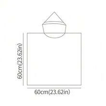 1 件儿童浴巾沙滩巾速干超吸水连帽毛巾浴袍适合女孩儿童，非常适合居家、沐浴和海滩，婴儿必需品，婴儿毛巾，婴儿配件 - 彩色 - 查看 3