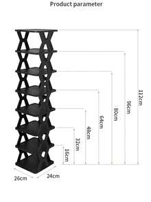 There Are Unavoidable Process Issues Such As Dirt And Scratches, So Please Be Cautious When Taking Photos,Shoe Rack, Home Door Multi-Layer Storage Shoe Rack, Small Narrow And Simple Shoe Rack, Entrance Door Storage Rack, Dormitory Shoe Cabinet - Multicolor - View 16