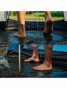 Camping Shower Base Outdoor Tent Shower Tray For RV Outdoor Camping Shower Hot - Negro - Ver 9