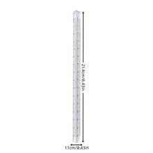 1pc Nordic Style Transparent Triangle Ruler Set | 3D Geometric Drawing Tool | Student Exam/Planner/Design Measurement | Non-Slip Markings, Durable 20cm Ruler | High-Quality Transparent Material | Precise Scale Design | Suitable For Drawing, Design And Learning | Fashionable Nordic Style | Durable Anti-Slip, Convenient To Use School Supplies,Back To School - Multicolor - View 9
