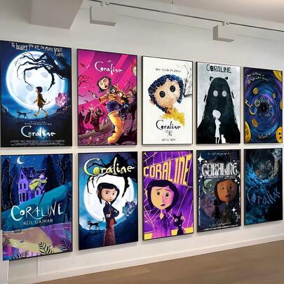 1pc Wall Arts Posters Optional Frame Pop Classic Anime C--E Anime Posters Sticky Fancy Wall Sticker For Living Room Bar Decoration Room Wall Decor