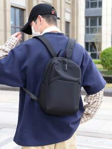 Mochila minimalista masculina, casual e pequena, adequada para escola, universidade, viagens, deslocamento diário, laptop, férias, Natal, Ação de Graças, atividades ao ar livre