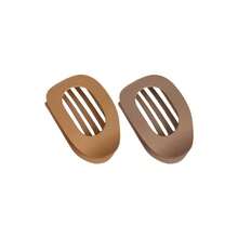 3个/6个装扁平圆形发夹套装,女士防滑发夹,弧形设计复古简约小众发饰爪夹发卡,学习用品 - 彩色 - 查看 16