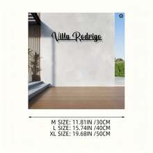 HELLOYOUNG Personalized Metal Villa House Name Sign - Custom Durable Metal Address Plaque For Home Entrance, Anniversary & Christmas Gift, No Batteries Needed, Best For Christmas,The Perfect Decorative Doorplate For Your Wedding Home.