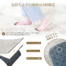 Lagua Ragua Fluffy Long Pile Kitchen Mat With Anti-Slip 3 Sizes (100 X 140 Cm) 25mm Pile Rabbit Fur Premium Rug Suitable For Kitchen And Dining Room Extra Thick Cushion Stylish Interior Warm Design Seasonal Cooking Space Entryway Decor - Light Blue - View 5