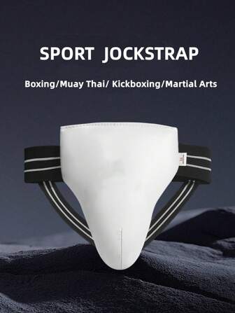 Sport JockStrap voor mannen, vrouwen, volwassenen en jongeren, Athletic Cup, Athletic Supporters voor MMA, boksen, Muay Thai, kickboksen, vechtsporttraining, sparren, schokabsorberende liesbeschermer Cup